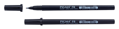 Marcador Pigma brush fino1