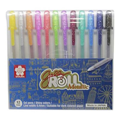 Lapices Colores Metalizados Gel Colores Neones X 121