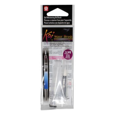 Pincel Recargable De Agua Punta L #8 4 Ml1