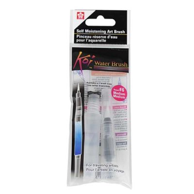 Pincel Recargable De Agua Punta M #6 4 Ml1