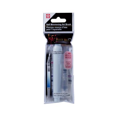 Pincel Recargable De Agua Punta M #6 9 Ml1