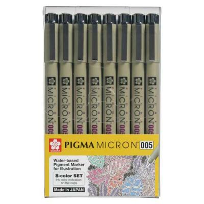 Tiralíneas Sakura Pigma Micron 0.05mm Set de 81