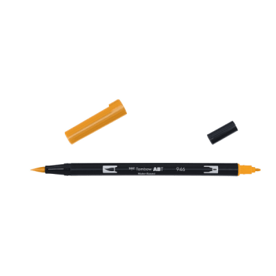 Marcador Punta Pincel Acuarelable Doble Punta - Ochre1
