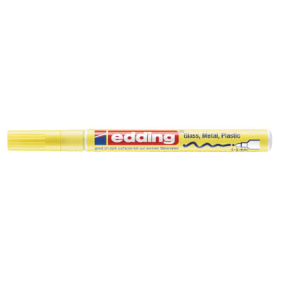 Marcador Óleo Permanente Edding E-751 Amarillo Pastel