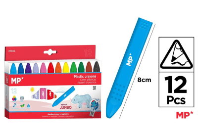 Caja De Lapices De Cera Triangular Kids Jumbo X 12Uds1