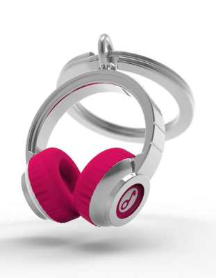 Llavero Metalmorphose audífonos Rosados (MTM)1