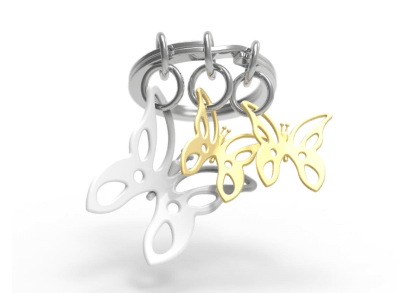 Llavero Metalmorphose Mariposas (MTM)1