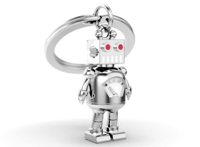 Llavero Metalmorphose Robot Plateado (MTM)1
