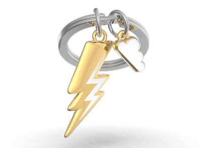 Llavero Metalmorphose Rayo Dorado (MTM)1