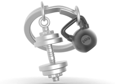 Llavero Metalmorphose Pesas de gimnasio (MTM)1