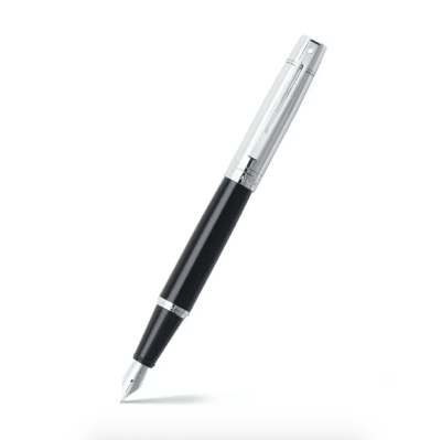Pluma Fuente Sheaffer Serie 300_Negro Brillante Cromo1
