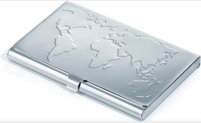 Estuche Troika Para Tarjetas De Visita Mundo De Negocios1