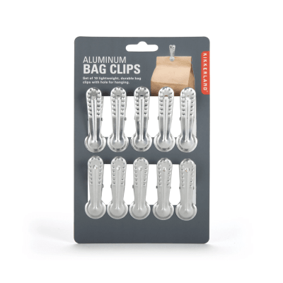 Pinzas Sellado Kikkerland Clips De Aluminio S/101