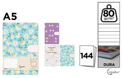 CUADERNO DE NOTAS Madrid Papel DECORADO 13.4 x 19 cm1