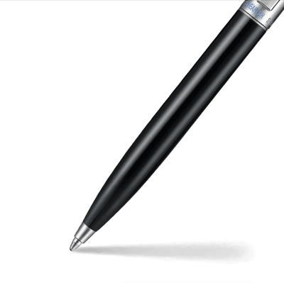 Sheaffer Sentinel 332 Negro Brillante  Con Adornos Cromados