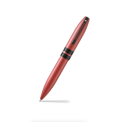 Bolígrafo Sheaffer Icon E9111-K Rojo Metálico Con Adornos Negros1