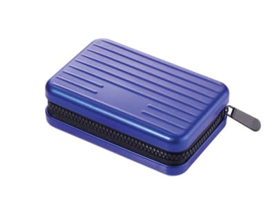 Estuche para tarjetas de crédito TROIKA KARTENKOFFER azul1