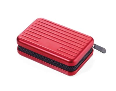 Estuche para tarjetas de crédito TROIKA KARTENKOFFER rojo1