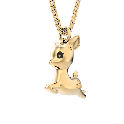 CHOCLI Collar con Baño18k Ciervo