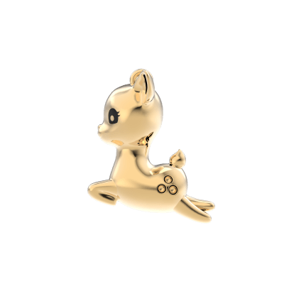 CHOCLI Collar con Baño18k Ciervo