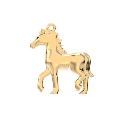 CHOCLI Collar con Baño18k Caballo