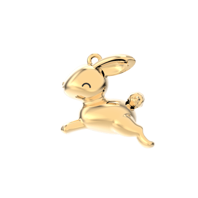 CHOCLI Collar con Baño18k Conejo