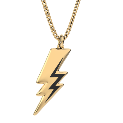 CHOCLI Collar con Baño18k Rayo1