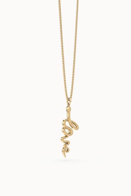 CHOCLI Collar con Baño18k Serpiente Amor