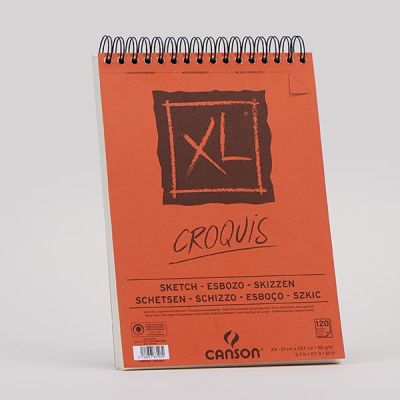 Croquera XL Para Croquis Anillada (Papel 90 Gr. ) A4 (21X29.7Cm) Tapa Blanda X 120 Hojas1