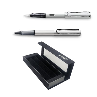 Set Edicion Especial Lamy Al Star Whitesilver Pluma + Rollerball1