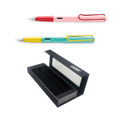 Set Edicion Especial Lamy Safari Cherry/Piña Pluma + Pluma1