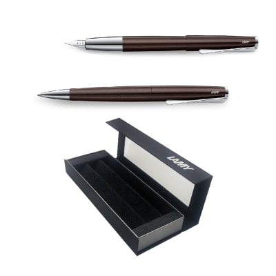 Set Edicion Especial Lamy Studio Darkbrown Pluma+Boligrafo1