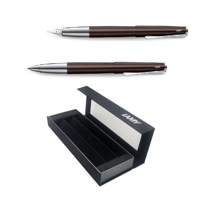 Set Edicion Especial Lamy Studio Darkbrown Pluma+Rollerball1