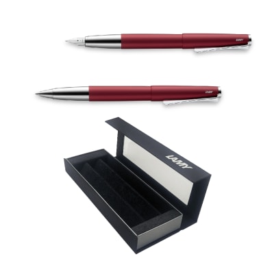Set Edicion Especial Lamy Studio Royal Red Pluma + Rollerball1