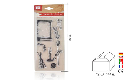 Set De Timbres De Silicona P/Scrapbooking #70 Romanticismodo1