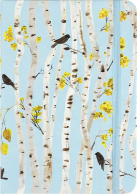 Libreta Chica con Elástico - Diseño Birch Woods1