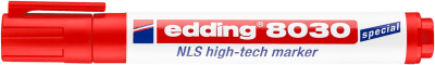 Marcador nuclear, aeronáutico y naval NLS high-tech Edding E-8030  Rojo1