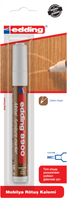 Marcador lacado para muebles  Edding E-8900 Nogal claro1
