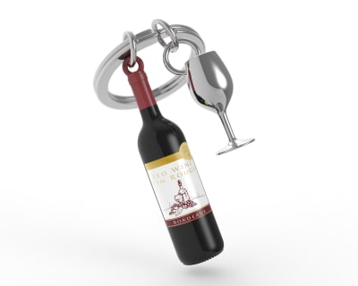 Metalmorphose® Llavero Vectorbox - Vino1