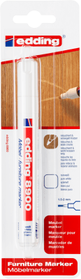 Marcador lacado para muebles Edding E-8900 Blanco