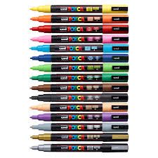 Marcadores De Acrilico 3 M. Punta Redonda De Fibra1