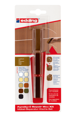 Cera reparadora muebles de madera Edding E-8901/3 madera Nogal1