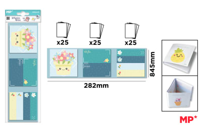Block De Notas Adhesivas Flores (MP)1