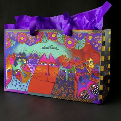 Bolsa De Regalo Colorful Laurel Burch 40Cm X 25Cm X 15Cm1