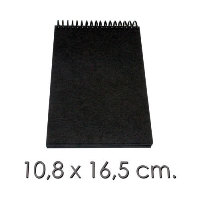 Croquera Papel Bond Anillada (Papel 80 Gr.) 10.8 X 16.5 Cm Tapa Dura X 100 Hojas1