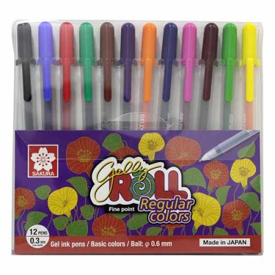 Set Gelly Roll Regular Colors 12 colores clasicos1