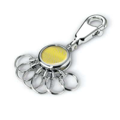 Llavero Troika Waves 6 aros intercambiables. Cromado1
