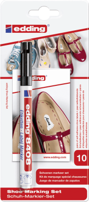 Set Marcador textil  E-8408  Marcador   + etiquetas negro1