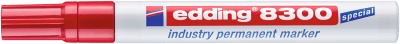 Marcador permanente industrial edding 8300 Rojo1