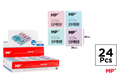 Goma De Borrar Pastel 28X28X12Mm (MP)1